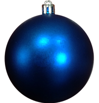 Новогодний шарик синий